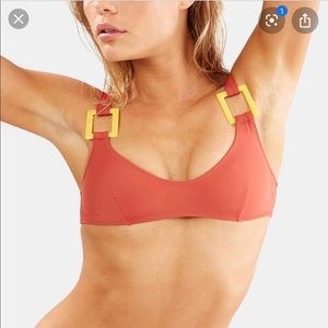 Solid and striped romy top